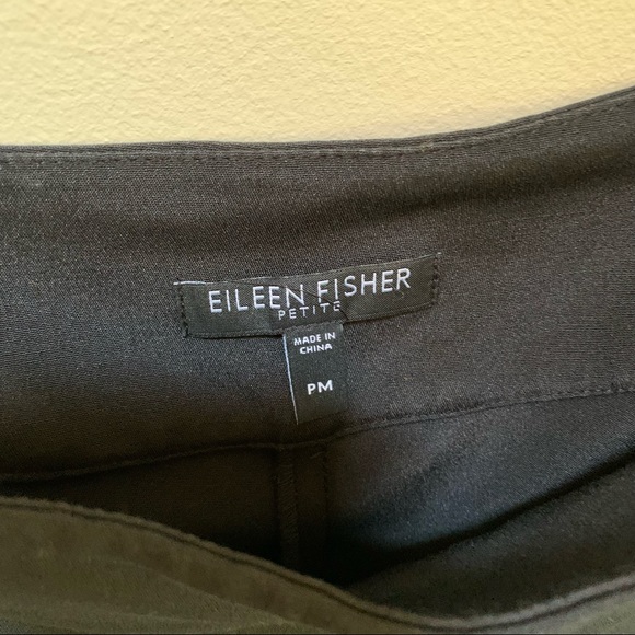 Eileen Fisher Petite Silk and Cotton Ankle Trousers - Picture 3 of 8